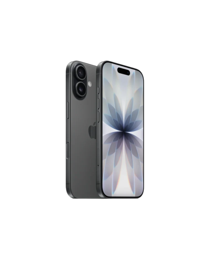 Front and back view of the Apple iPhone 17 in Black