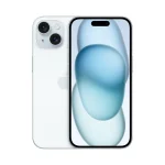 Apple iPhone 15 Blue 128GB front and back view
